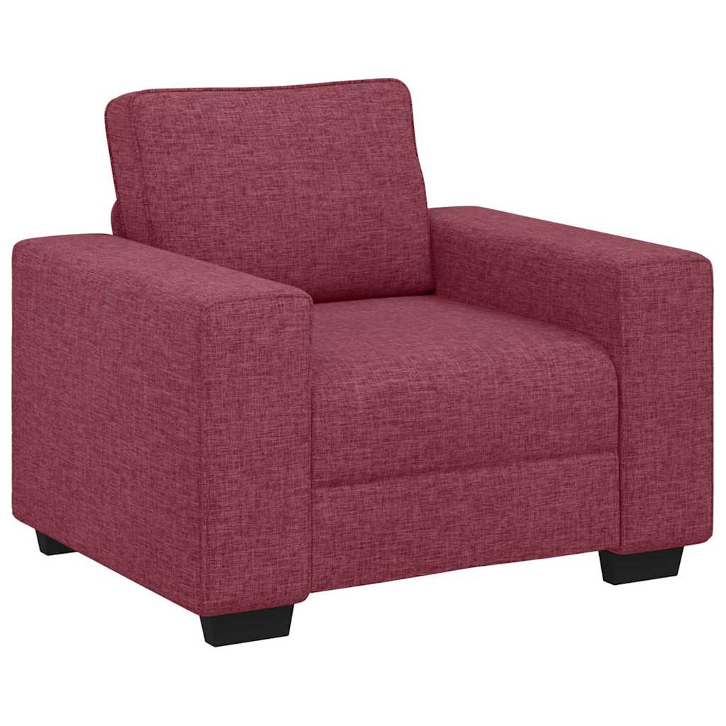 Sessel Weinrot 100x77x82 cm Stoff