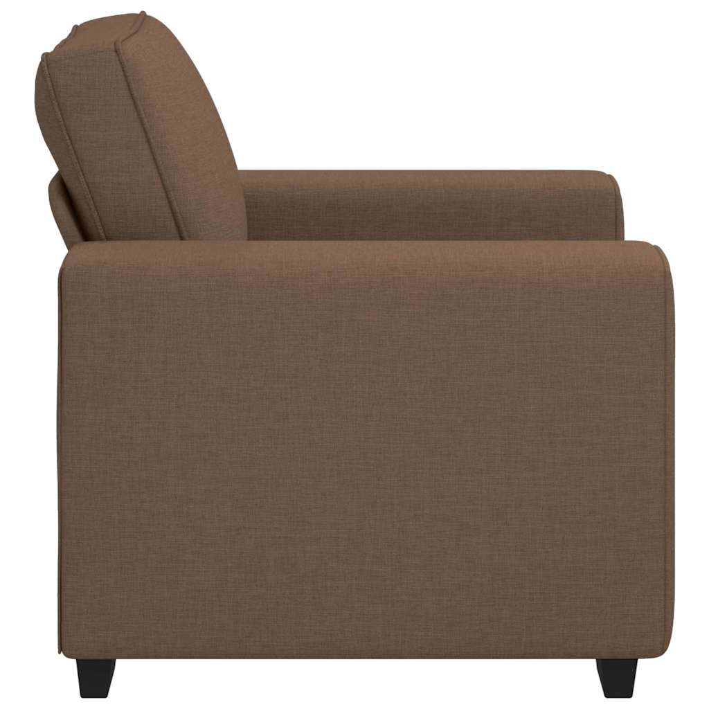 Sessel Braun 100x77x82 cm Stoff