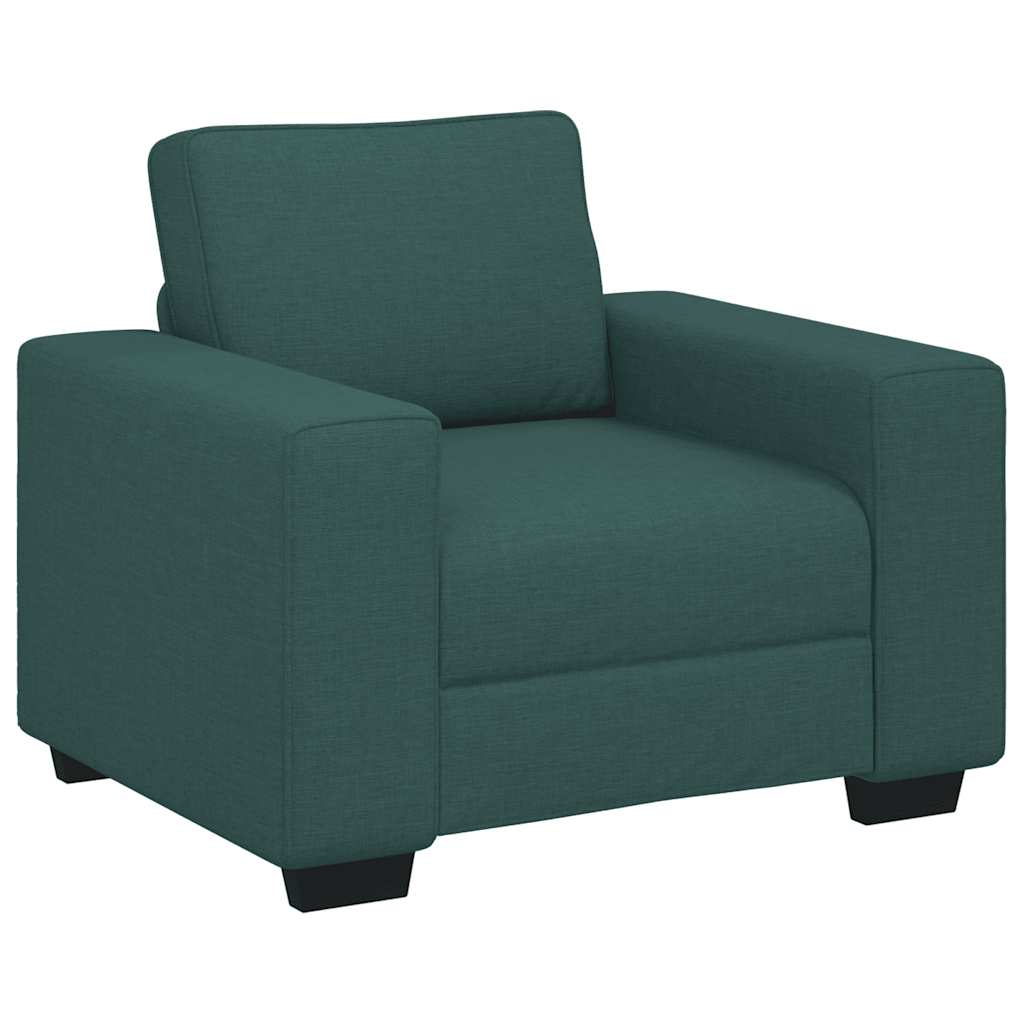 Sessel Dunkelgrün 100x77x82 cm Stoff