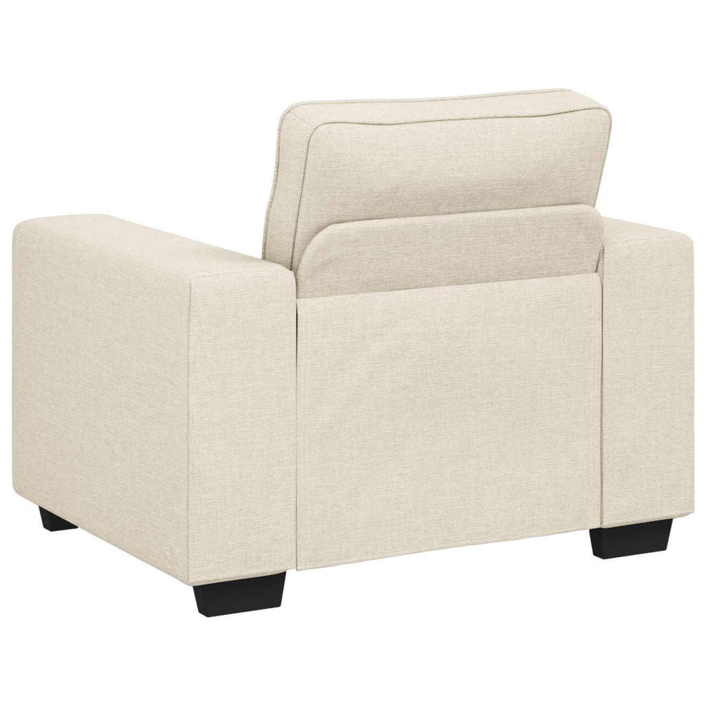 Sofa-Sessel Beige 100 cm Leinenmischgewebe