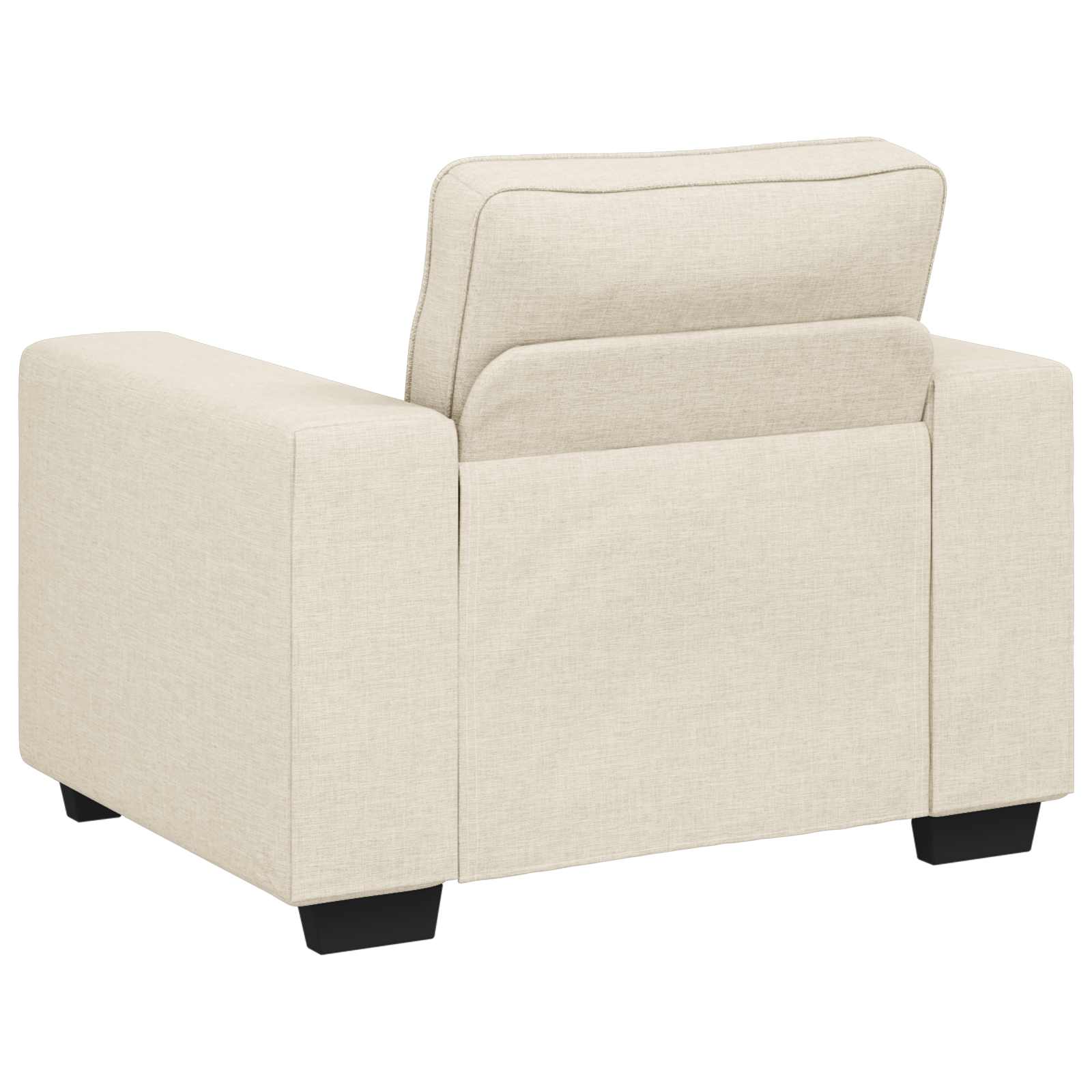 Sofa-Sessel Beige 100 cm Leinenmischgewebe