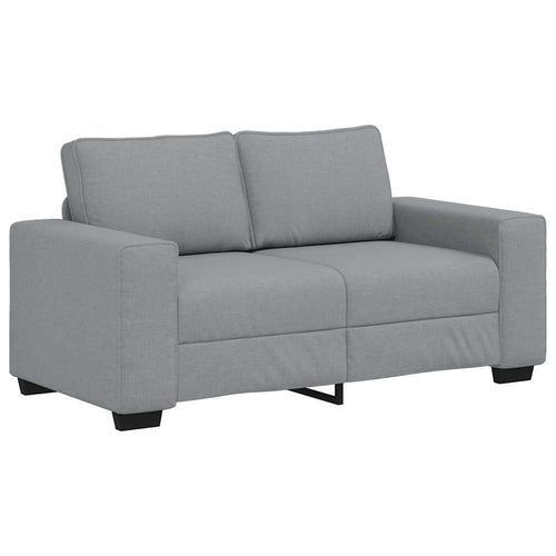 2-Sitzer-Sofa Hellgrau 160x77x82 cm Stoff