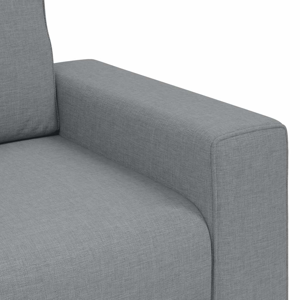 2-Sitzer-Sofa Hellgrau 160x77x82 cm Stoff