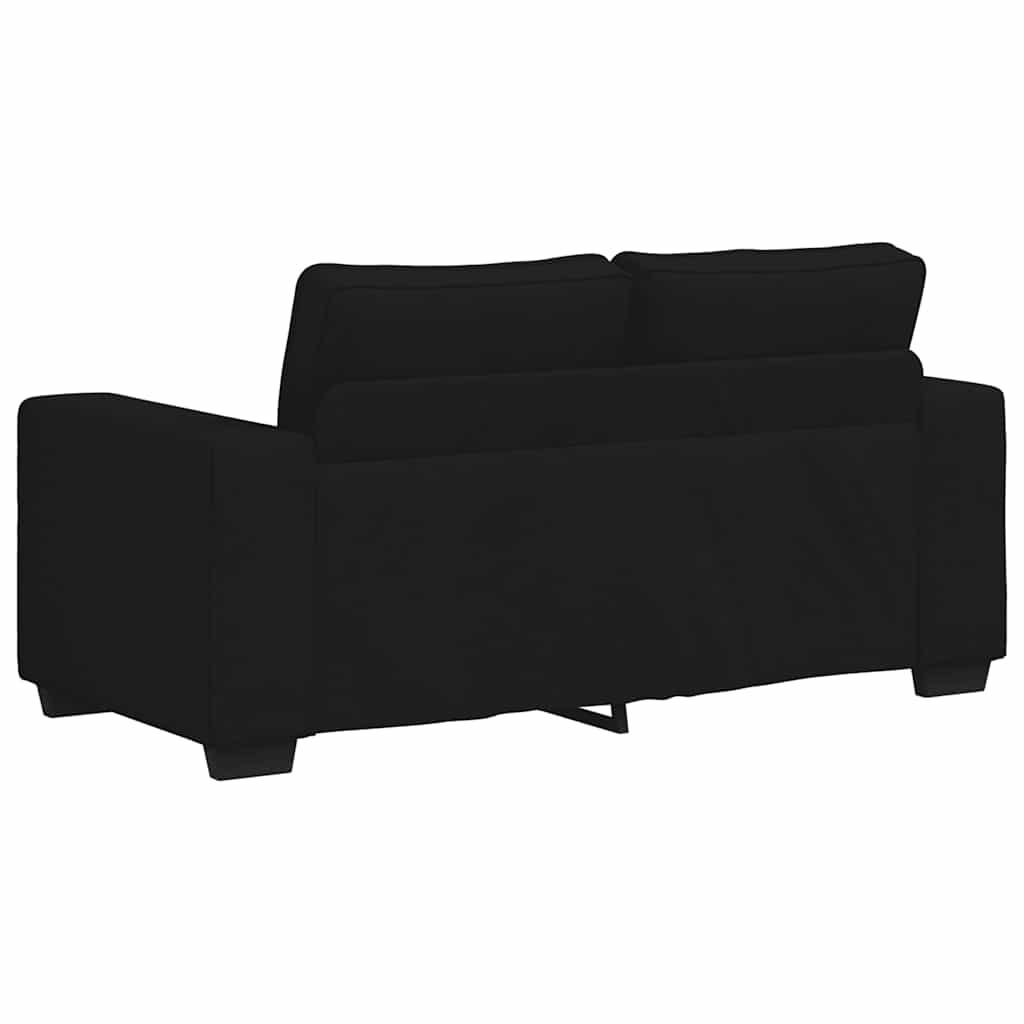 2-Sitzer-Sofa Schwarz 160x77x82 cm Stoff