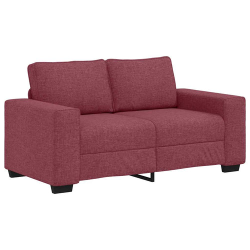 2-Sitzer-Sofa Weinrot 160x77x82 cm Stoff