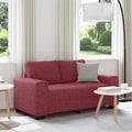 2-Sitzer-Sofa Weinrot 160x77x82 cm Stoff