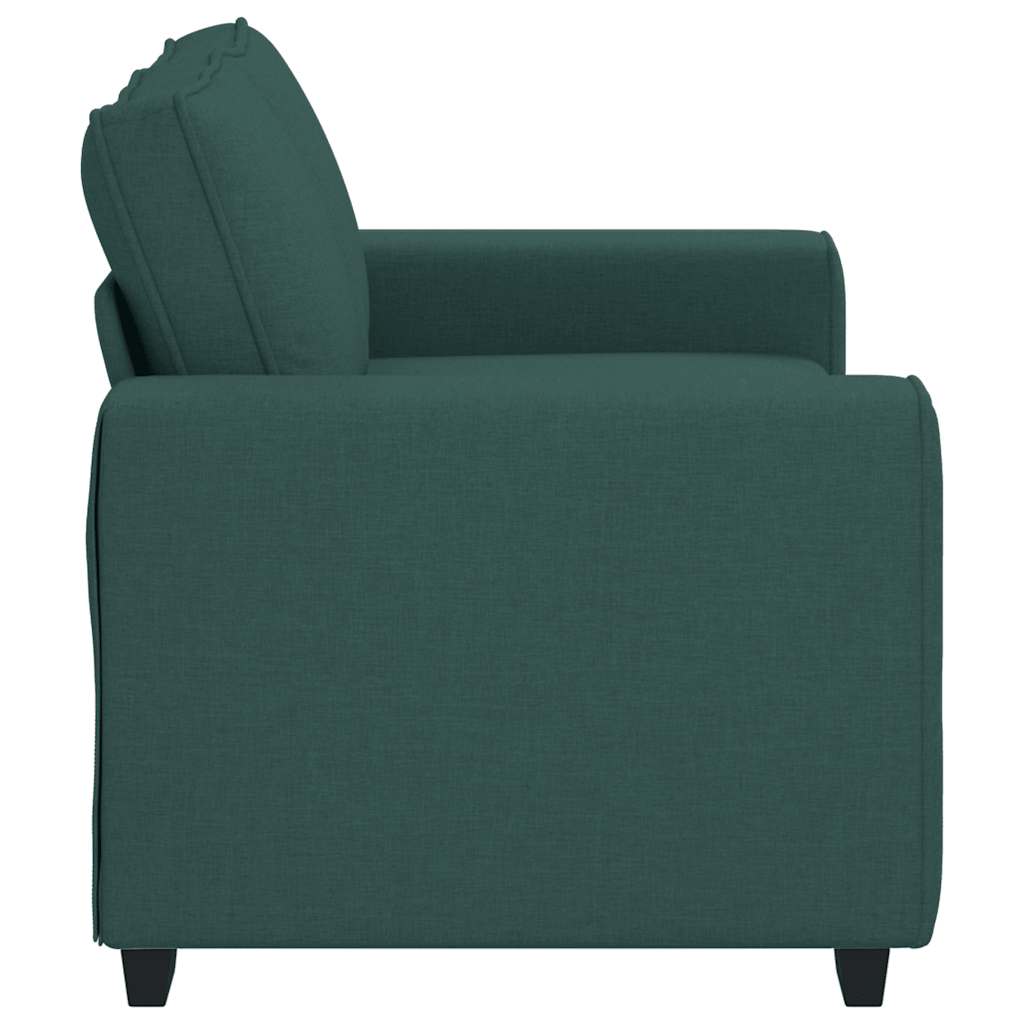 2-Sitzer-Sofa Dunkelgrün 160x77x82 cm Stoff