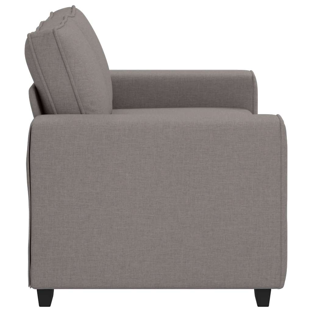 2-Sitzer-Sofa Taupe 160x77x82 cm Stoff