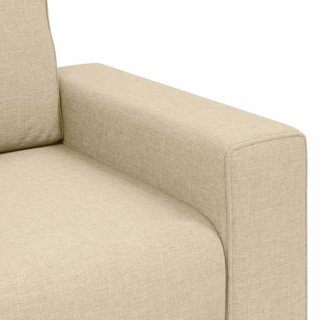 2-Sitzer-Sofa Creme 160x77x82 cm Stoff