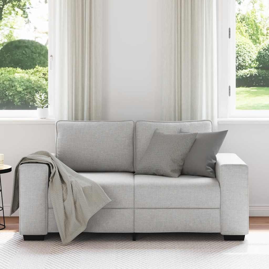 2-Sitzer-Sofa Wolkengrau 160x77x82 cm Stoff