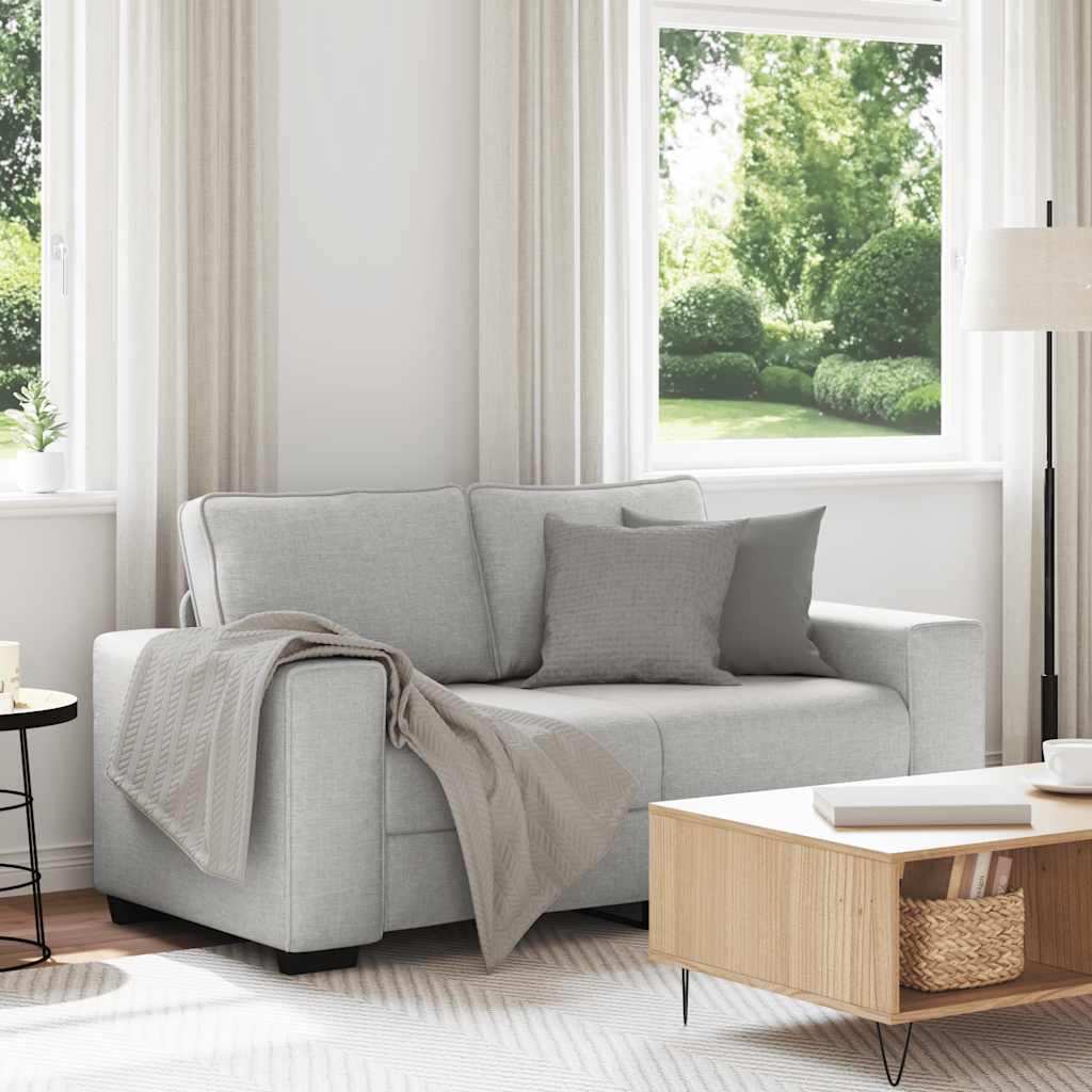 2-Sitzer-Sofa Wolkengrau 160x77x82 cm Stoff