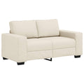 2-Sitzer Sofa Beige 160 cm Leinenmischgewebe