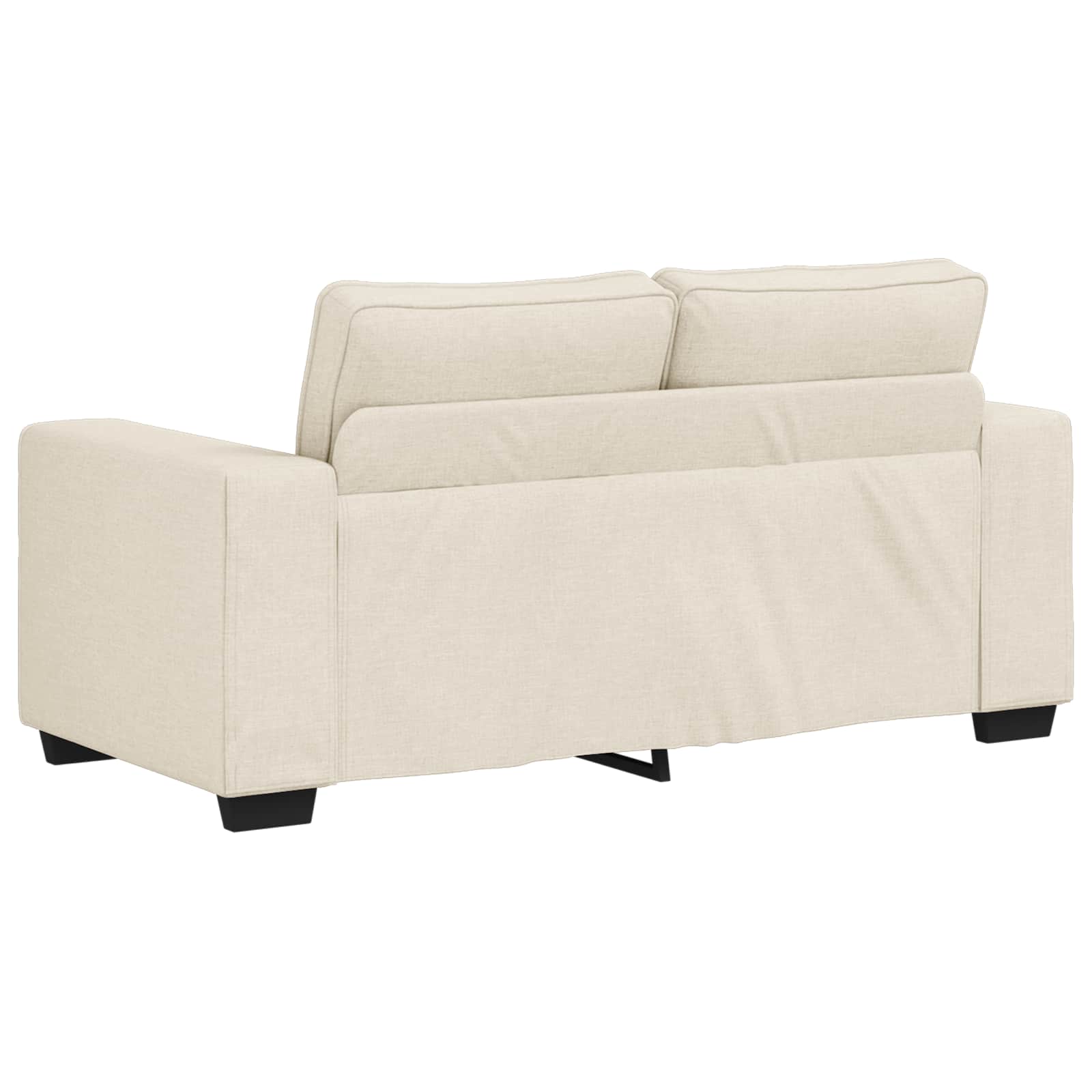 2-Sitzer Sofa Beige 160 cm Leinenmischgewebe