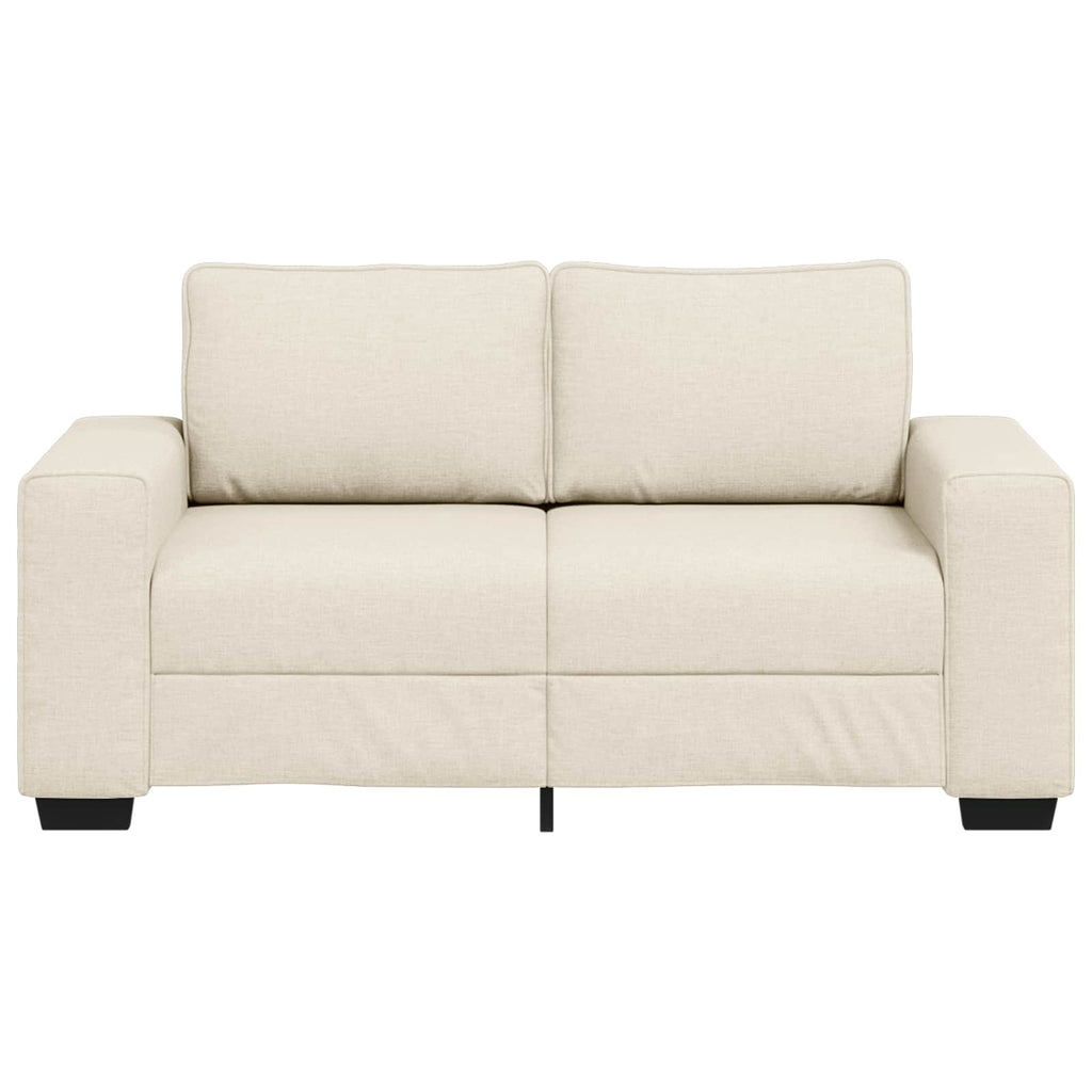2-Sitzer Sofa Beige 160 cm Leinenmischgewebe