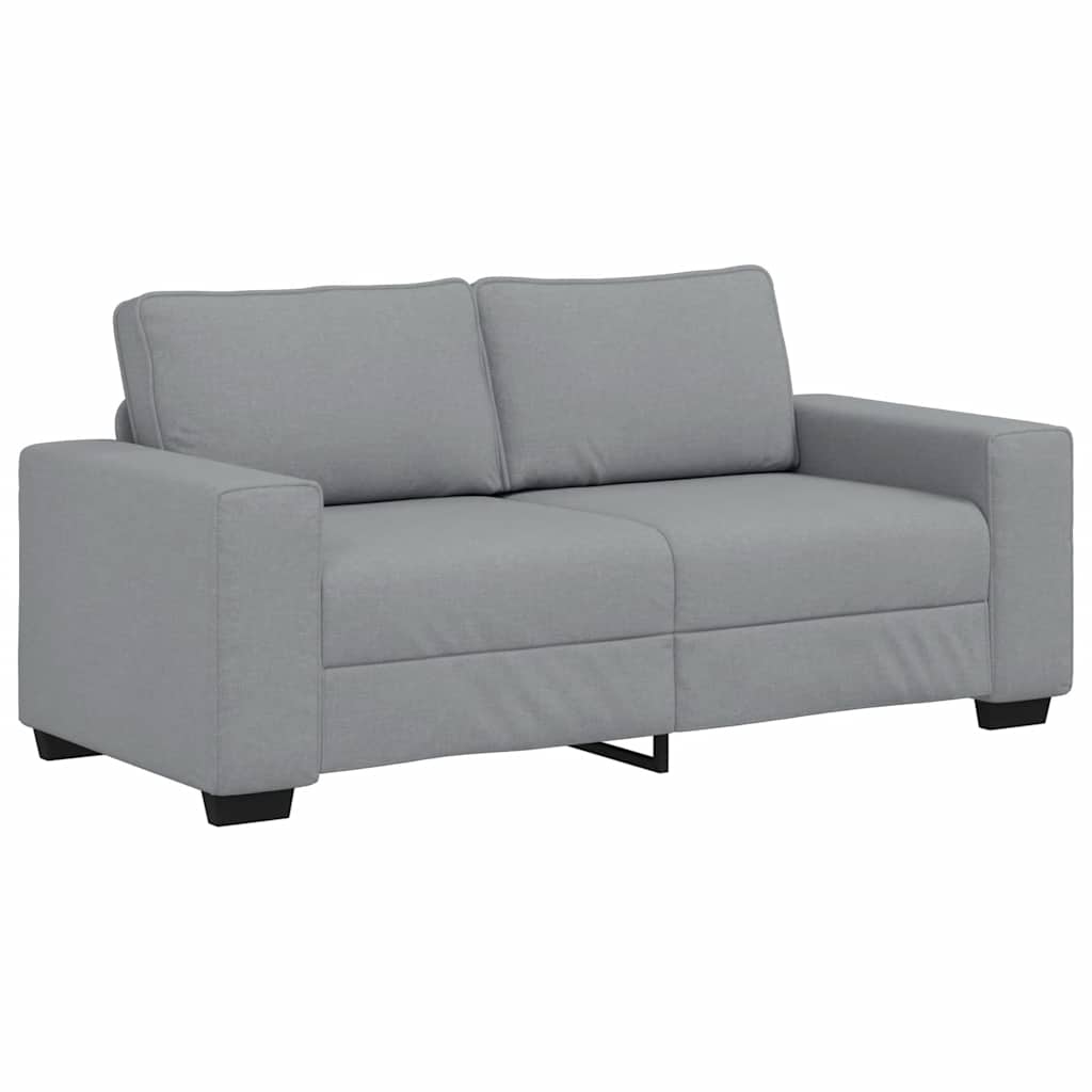 2-Sitzer-Sofa Hellgrau 180x77x82 cm Stoff