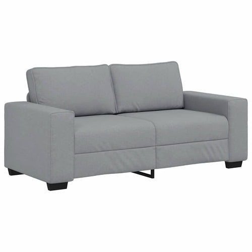 2-Sitzer-Sofa Hellgrau 180x77x82 cm Stoff