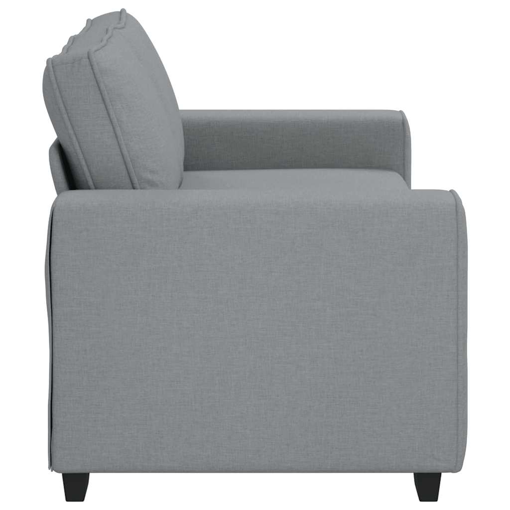 2-Sitzer-Sofa Hellgrau 180x77x82 cm Stoff