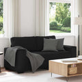 2-Sitzer-Sofa Schwarz 180x77x82 cm Stoff