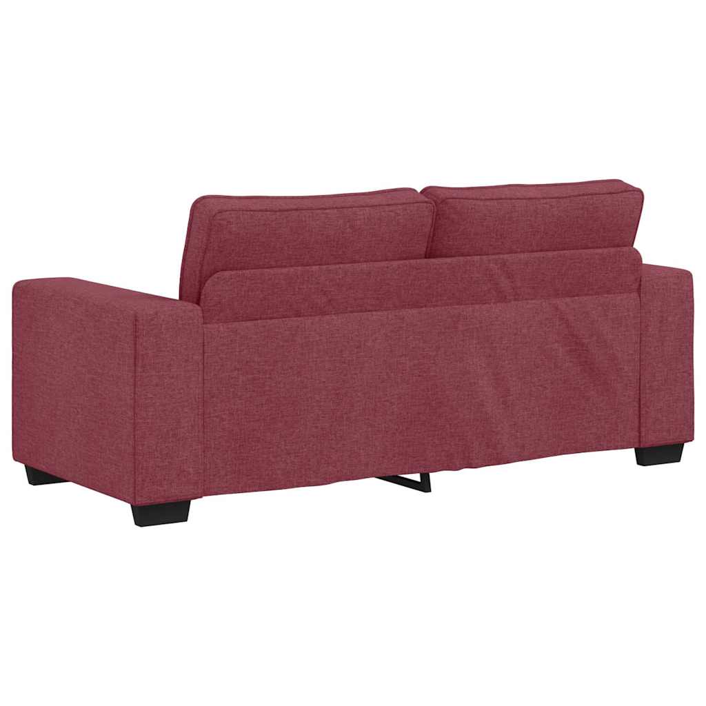 2-Sitzer-Sofa Weinrot 180x77x82 cm Stoff