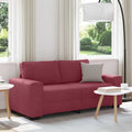2-Sitzer-Sofa Weinrot 180x77x82 cm Stoff