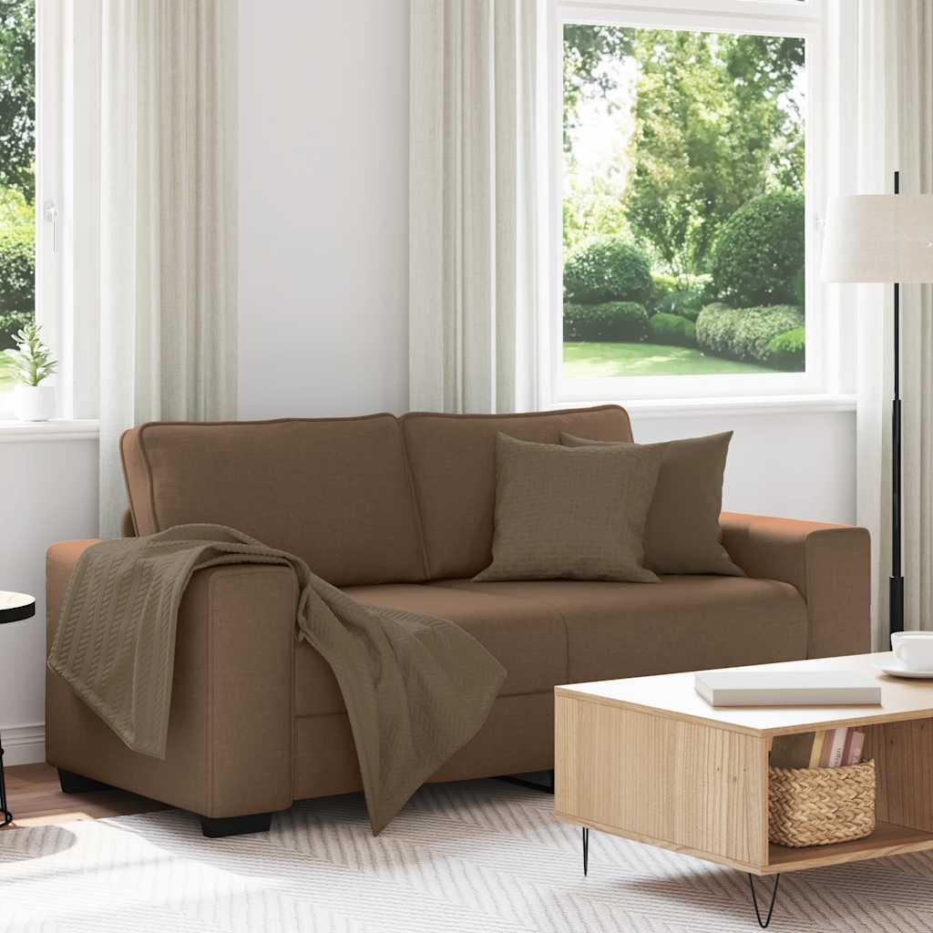 2-Sitzer-Sofa Braun 180x77x82 cm Stoff