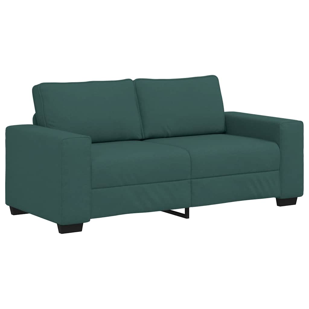 2-Sitzer-Sofa Dunkelgrün 180x77x82 cm Stoff
