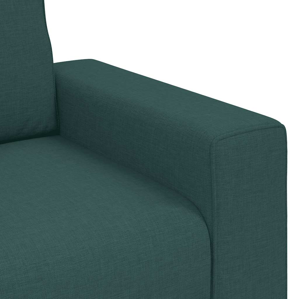 2-Sitzer-Sofa Dunkelgrün 180x77x82 cm Stoff