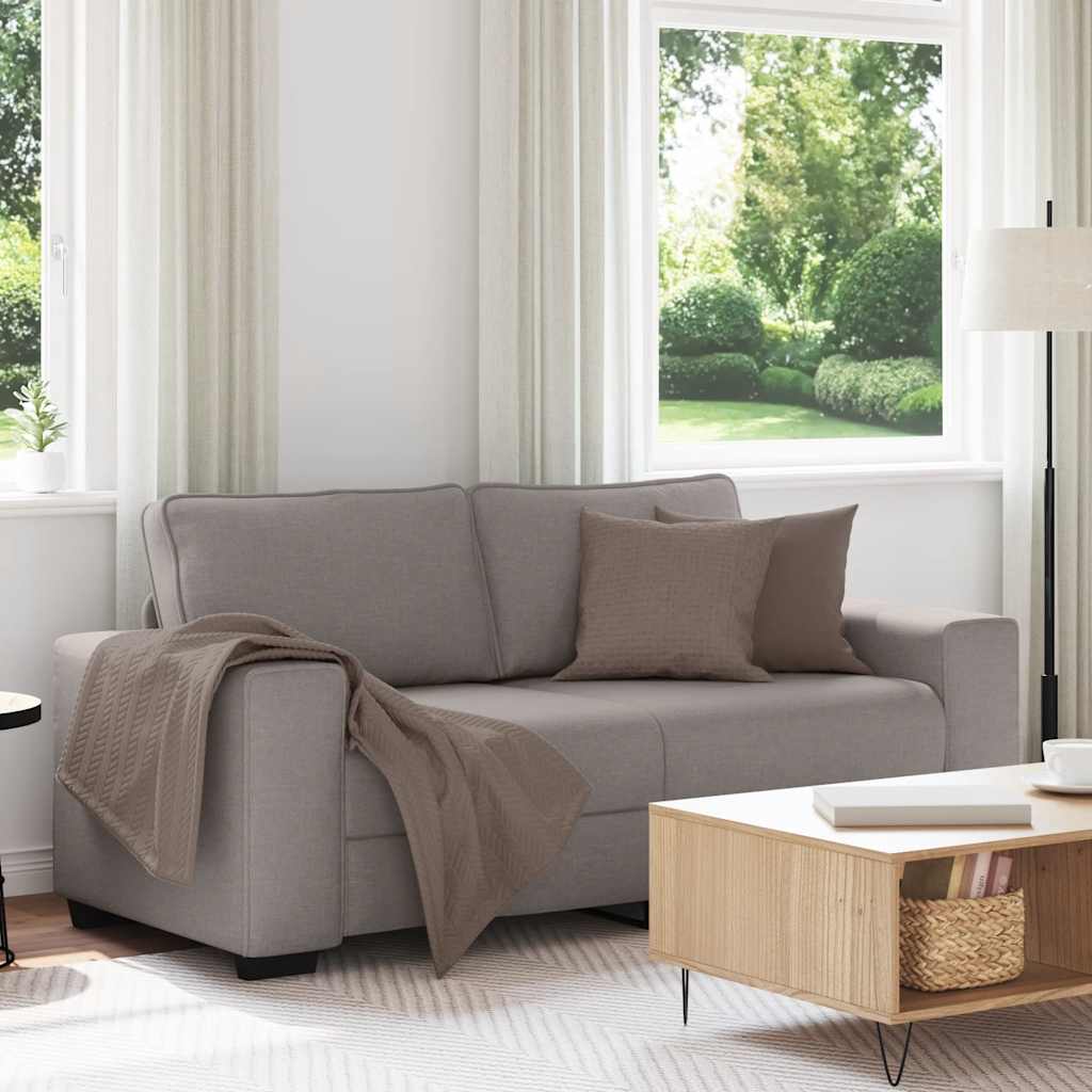 2-Sitzer-Sofa Taupe 180x77x82 cm Stoff