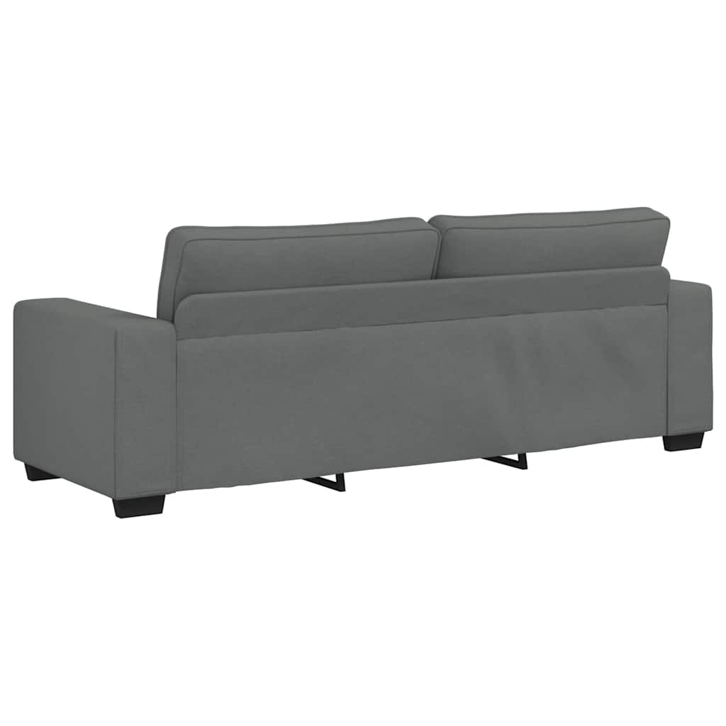 3-Sitzer-Sofa Dunkelgrau 220x77x82 cm Stoff
