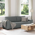 3-Sitzer-Sofa Dunkelgrau 220x77x82 cm Stoff