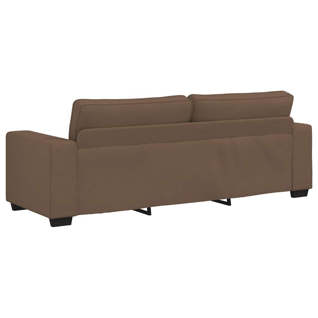 3-Sitzer-Sofa Braun 220x77x82 cm Stoff