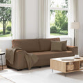 3-Sitzer-Sofa Braun 220x77x82 cm Stoff