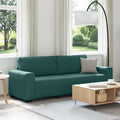 3-Sitzer-Sofa Dunkelgrün 220x77x82 cm Stoff