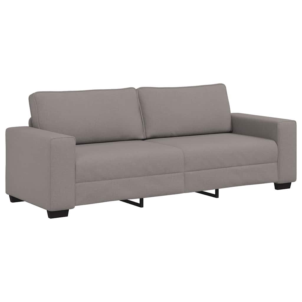 3-Sitzer-Sofa Taupe 220x77x82 cm Stoff