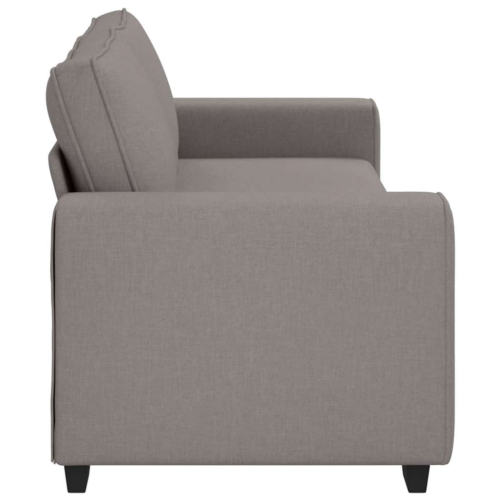3-Sitzer-Sofa Taupe 220x77x82 cm Stoff