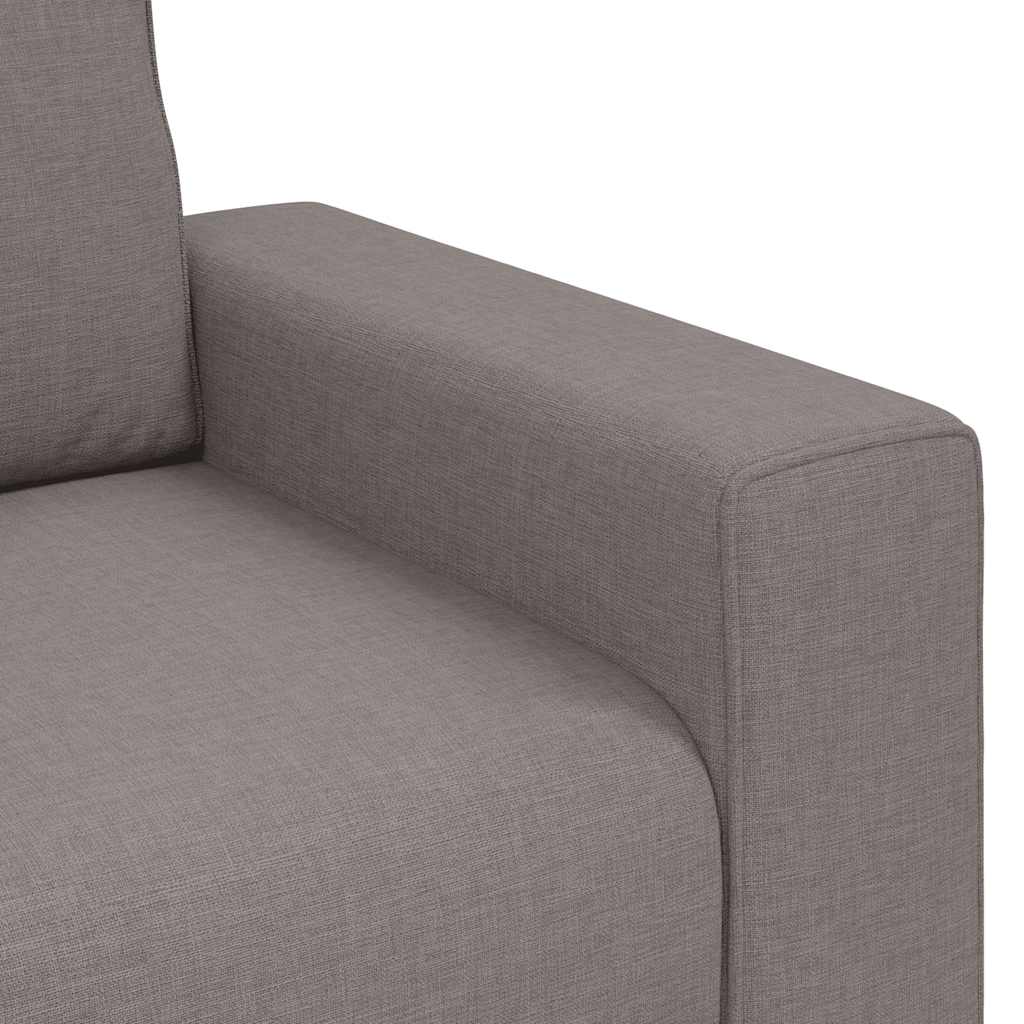 3-Sitzer-Sofa Taupe 220x77x82 cm Stoff