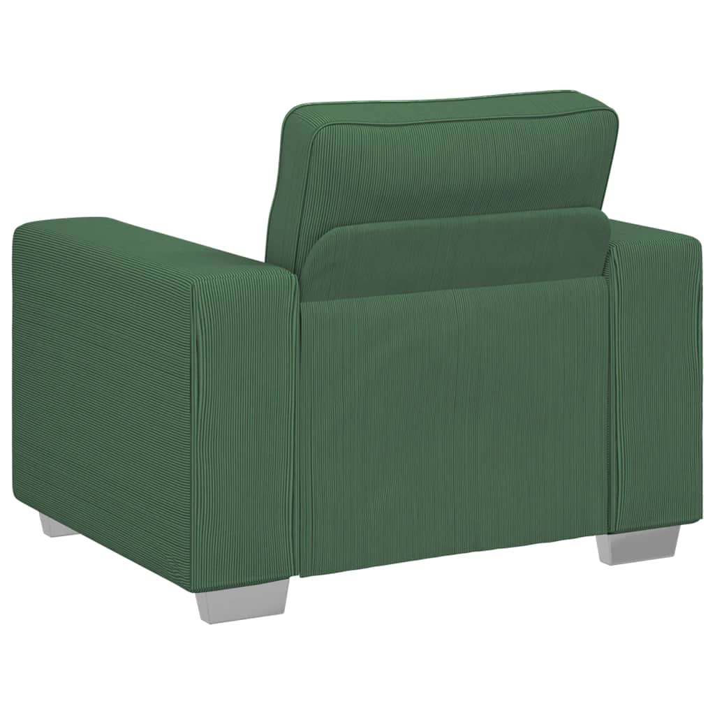 Sessel Dunkelgrün 100x77x82 cm Cordstoff