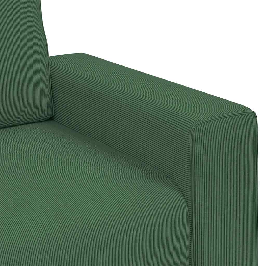 Sessel Dunkelgrün 100x77x82 cm Cordstoff