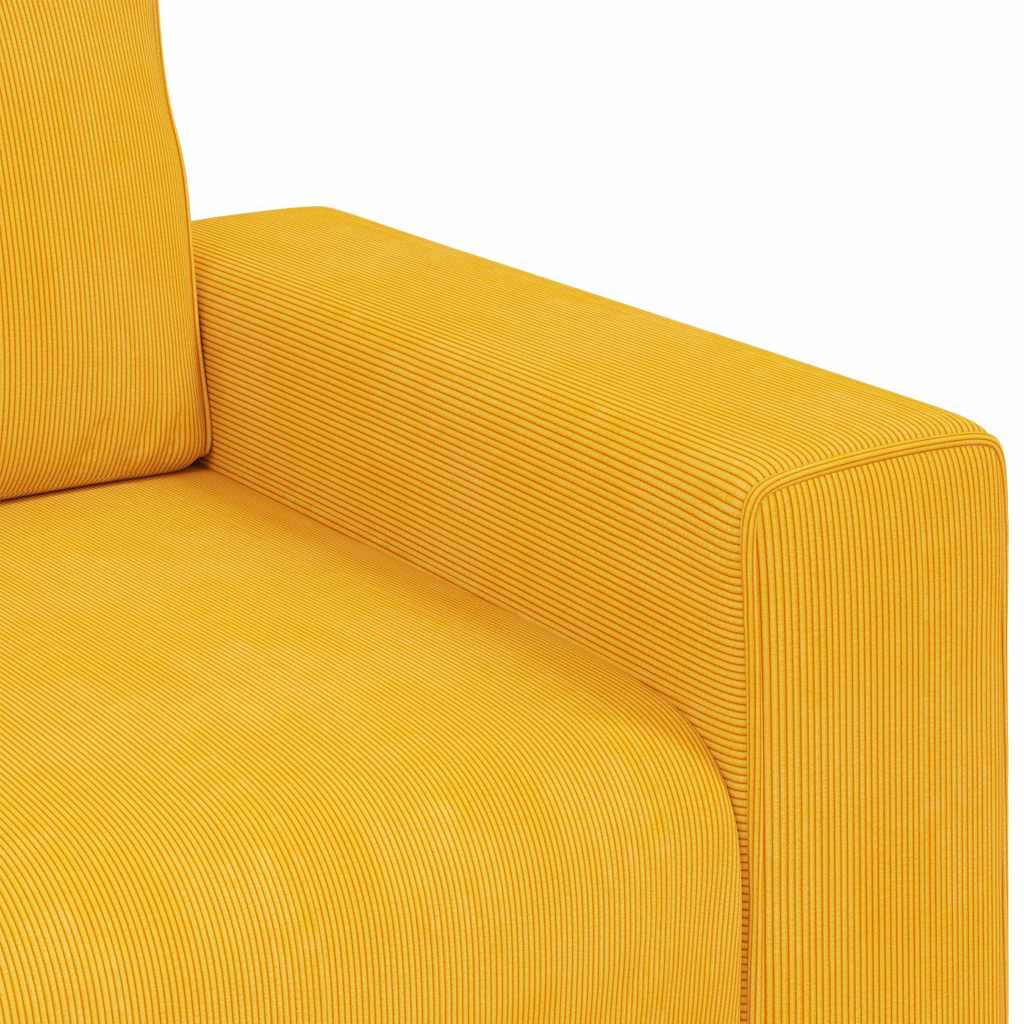 Sessel Hellgelb 100x77x82 cm Cordstoff