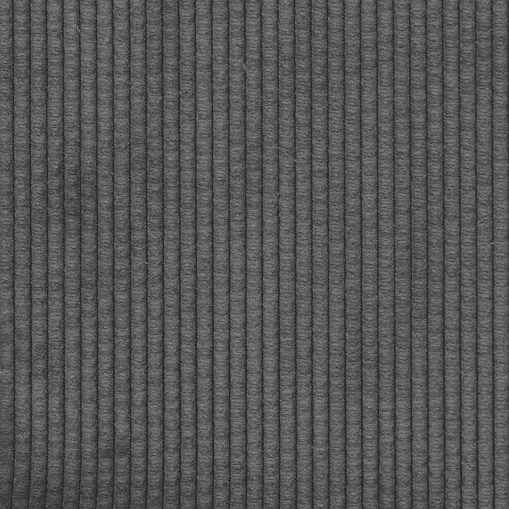 Zweisitzer-Sofa Dunkelgrau 160x77x82 cm Cordstoff