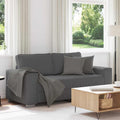 Zweisitzer-Sofa Dunkelgrau 180x77x82 cm Cordstoff
