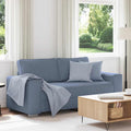 Zweisitzer-Sofa Blau 180x77x82 cm Cordstoff