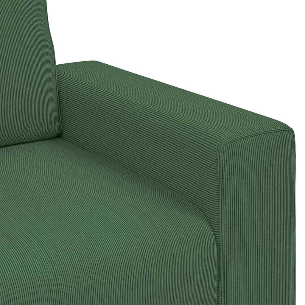 Zweisitzer-Sofa Dunkelgrün 180x77x82 cm Cordstoff