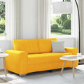 Zweisitzer-Sofa Hellgelb 180x77x82 cm Cordstoff