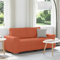 Zweisitzer-Sofa Rot Orange 180x77x82 cm Cordstoff