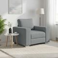 Sofa-Sessel Hellgrau 100 cm Stoff