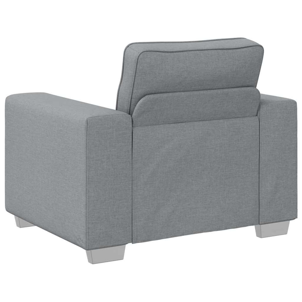 Sofa-Sessel Hellgrau 100 cm Stoff