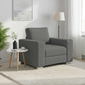 Sofa-Sessel Dunkelgrau 100 cm Stoff