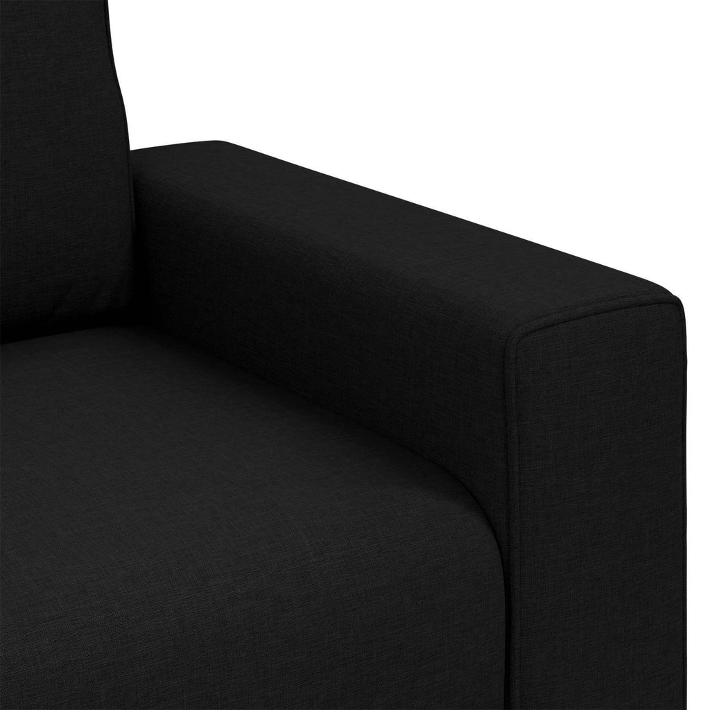 Sofa-Sessel Schwarz 100 cm Stoff