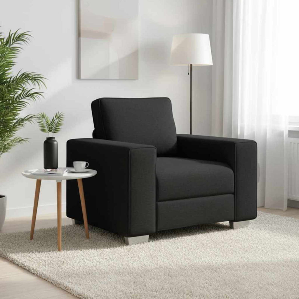 Sofa-Sessel Schwarz 100 cm Stoff